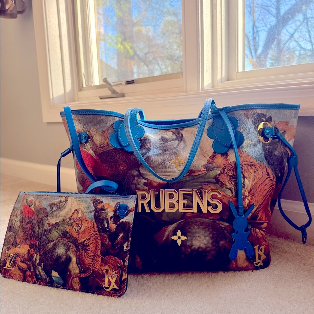 Louis Vuitton Neverfull MM Jeff Koons Masters Collection Rubens Limited Edition